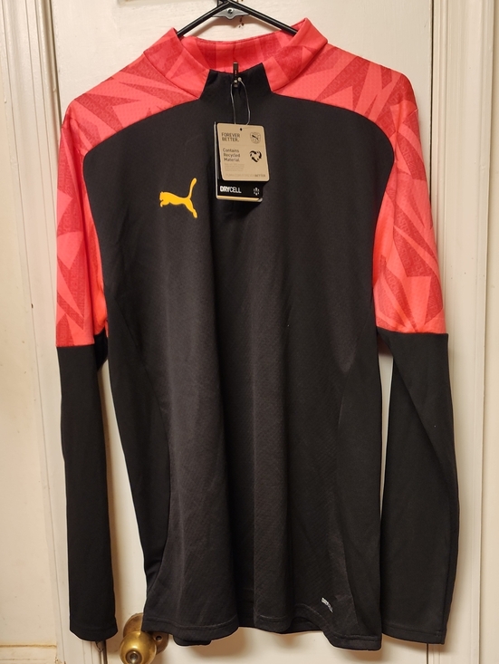 Puma Other - Puma Men’s Black & Coral Long-Sleeve Training Jacket